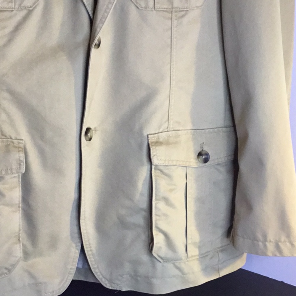 Life Khaki Safari Blazer Mens XL Multi Pocket - Picture 6 of 16